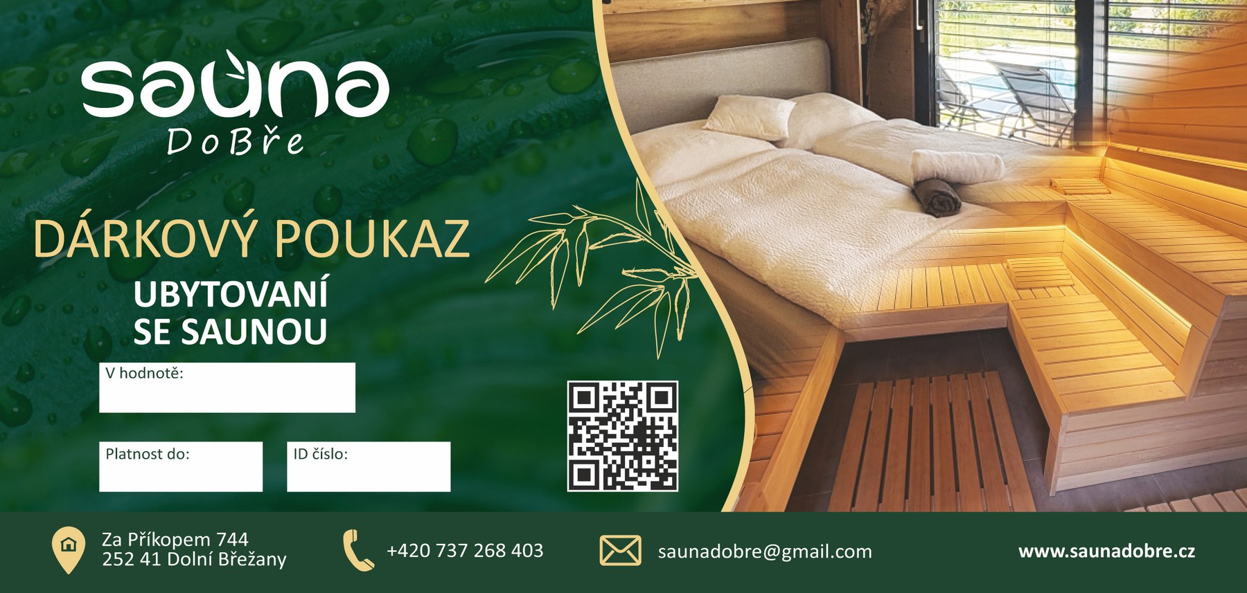Poukaz Ubytování se saunou